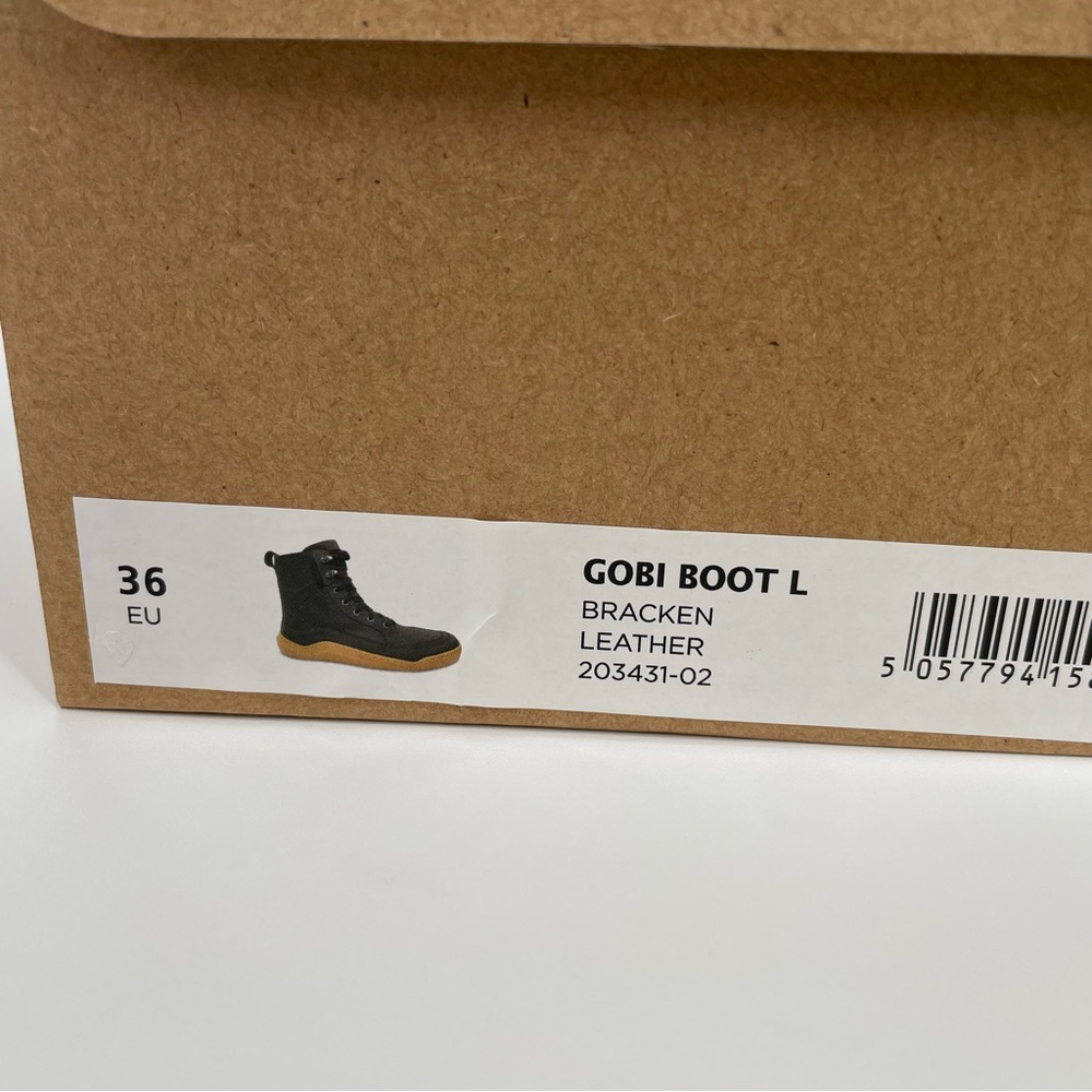 Vivobarefoot Gobi Boots | Brown Bracken Leather Lace Up Shoes - Picture 8 of 9